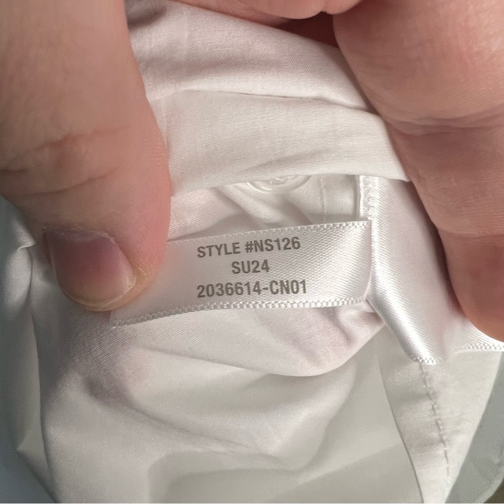 NWT Madewell Button-Front Mini Shirtdress in Poplin Women's Regular XXS Resort - Picture 11 of 11